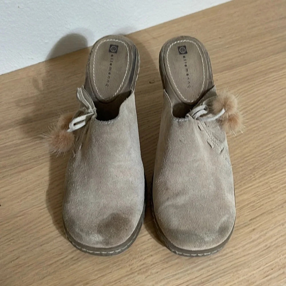 VINTAGE EllEMENNO SUEDE LEATHER HIGH HEEL MULES Size 10 - Picture 13 of 16